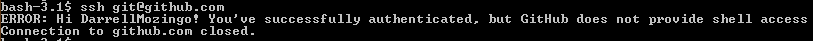 Github SSH success